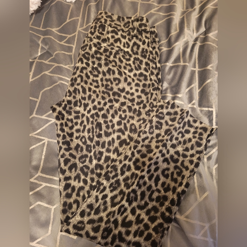 CABI Jungle Trouser Animal Print Pants - Size 4